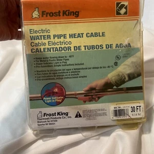 Automatic Electric Heat Cable Kit Cord 30 Ft Metal Plastic Water Pipe Accessory - Picture 1 of 6