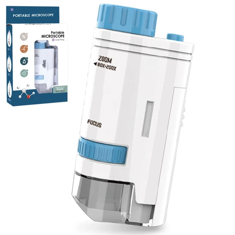 Mini Microscope Électrique De Poche, Avec Lumière LED, Portable, Haute Définitio - Photo 1/4