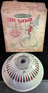 Vintage 1950 HOLLY TIME Baumwender MUSICAL drehbarer Christbaumständer - Bild 1 von 12