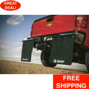 Hitch Mounted Mud Flaps Heavy Duty Rubber Adjustable Powder Coated Center Hub - Bild 1 von 12