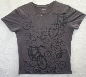 Camiseta Bicicletas Bicicletas Estampado Tinta Brillante Divisas Marrón Medio - Imagen 1 de 10