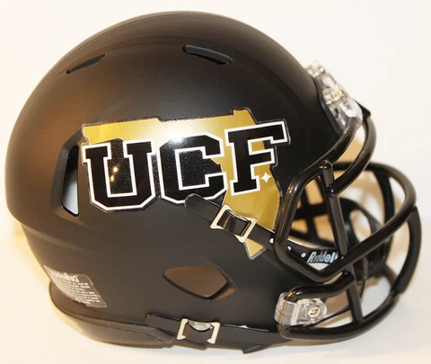2018 UCF Central Florida Knights Custom Riddell Mini Helmet vs Navy Cover