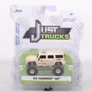 Jada Just Trucks 1/64 Hummer H2 Desert Military Special Force Car Model Toy 2003 - Picture 1 of 10