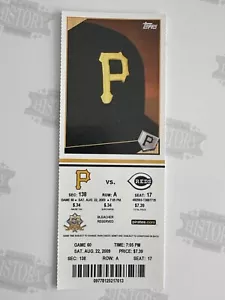 2009 Cincinnati Reds at Pittsburgh Pirates Ticket 8/22/09 - Picture 1 of 1
