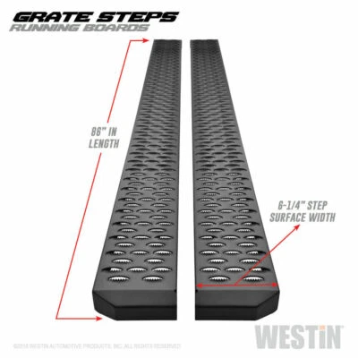 estriberas Westin negras con escalones de rejilla para Ford F-150 2004-2008 27-74755 Foto 1 de 4