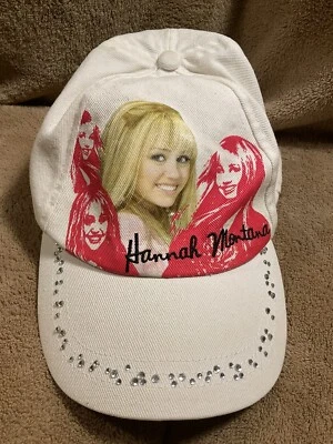 Винтажная шляпа Disney Hannah Montana с черными и розовыми стразами Bill Y2K - Изображение 1 из 4
