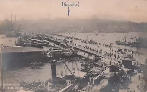 14-28D) CONSTANTINOPLE PONT DE GALATA COSTANTINOPOLI POSTA MILITARE - Picture 1 of 2