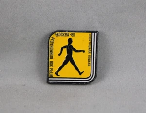 Vintage Olympic Event Pin - Race Walking Moscow 1980 - Stamped Pin - Bild 1 von 3