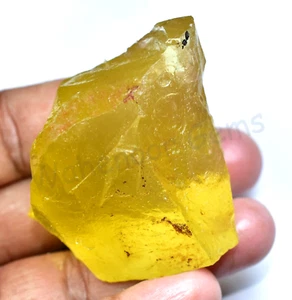 359.50CT Natural Citrine Limón sin Tratar Especimen FACET Rough Certificado - Picture 1 of 6