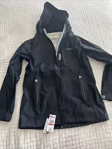 Vineyard Vines Women's sz XS Black nylon Raincoat jacket hooded NWT - Picture 1 of 8