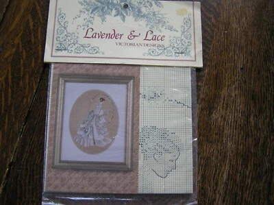 Lavender & Lace Victorian Designs 1990 THE BRIDE Cross Stitch Chart~Pattern~NIP! - Image 1 of 4
