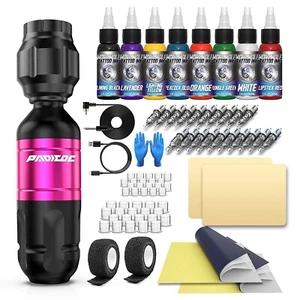 Wireless Tattoo Machine Kit Tattoo Kit Rotary Tattoo Pen Kit Wireless - Picture 1 of 8