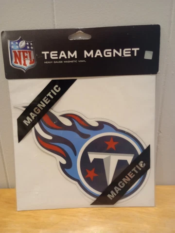 Officially Licensed NFL Tennessee Titans 8" Team Logo Car MAGNET Cover