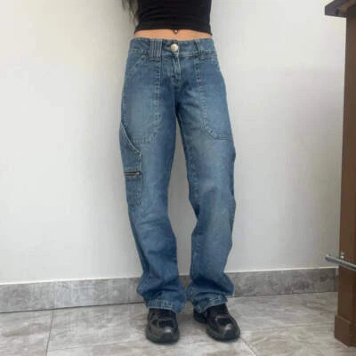 Unbranded Jeans - 28W UK 8 Blue Cotton Blend - Image 1 of 4