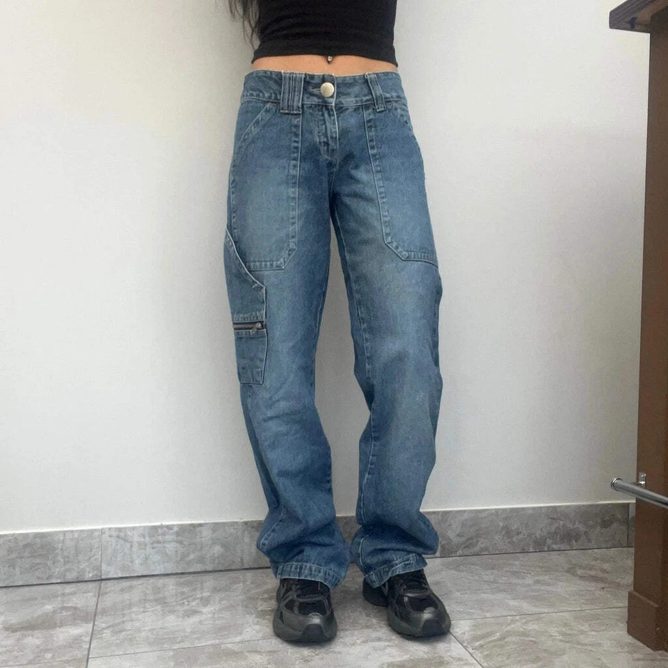 Unbranded Jeans - 28W UK 8 Blue Cotton Blend - Image 1 of 4