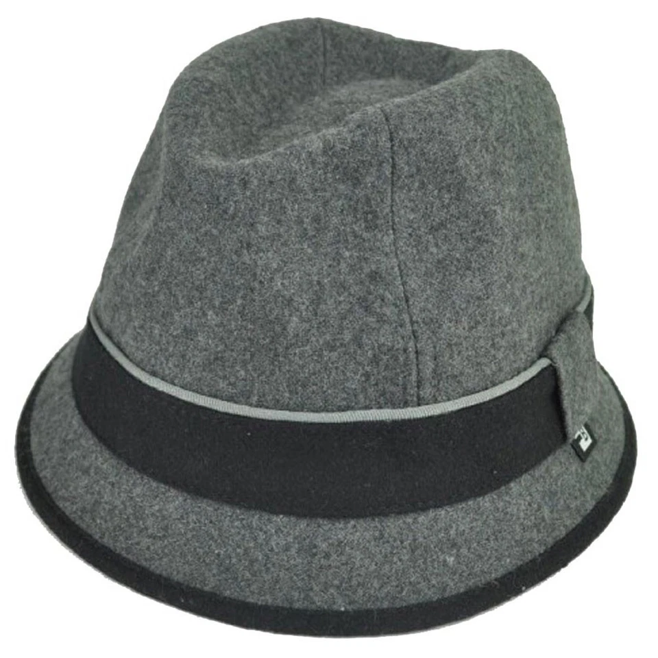 Block Headwear Brand Wool Plain Band Grey Fedora Stetson Dune Trilby Hat Large  - Image 1 of 1