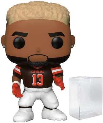 Funko Pop! NFL: ODELL BECKHAM JR. Browns (camiseta local) #135 con estuche protector Foto 1 de 3