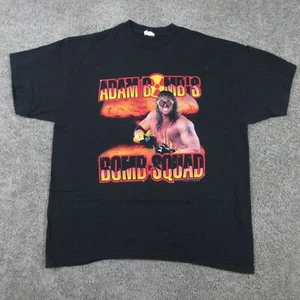 Vintage WWF Shirt Mens XXL 2XL Black Adam Bombs Bomb Squad 1995 Titan Sports USA - Picture 1 of 11