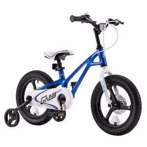 RoyalBaby RoyalMg Galaxy Fleet 14 Inch Kids Bicycle with Training Wheels, Blue - Picture 1 of 9