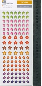 1x Sheet of Children's Multi-Coloured Star Shape Fun Stickers, Teacher Rewards - Picture 1 of 1