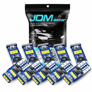 JDM ASTAR 10x T10 194 168 2825 White Car Interior Lights LED License Trunk Bulbs - Picture 1 of 12