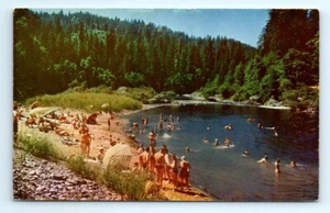 CA Postcard A Summer Playground For Thousands Russian River California Unposted - Picture 1 of 2