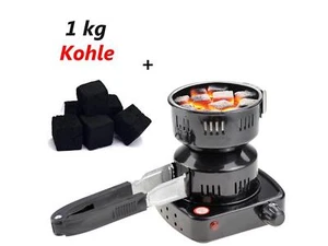 Kohleanzünder mit abnehmbaren Griff und 1kg Kohle für Shisha Nargile Hookah - Bild 1 von 1