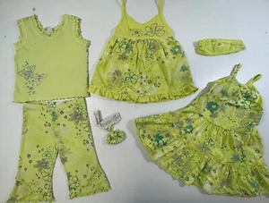 Naartjie Girls 100% Cotton Dress Tops Legging Headband Scrunchie 6Pc Set 5 - Picture 1 of 17
