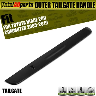 Texture Black Tailgate Handle For Toyota Hiace 200 Commuter 05-19 w/ Camera Hole - image 1 of 4