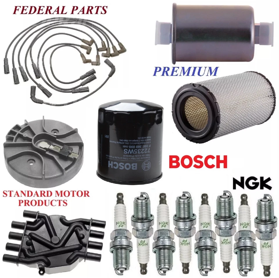 Kit de afinación filtros tapones de cable para Chevrolet C1500 V8 5,0 L; 5,7 L; 2x2 1996-1999 Foto 1 de 1