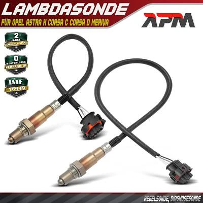 2x Sonda lambda Opel Astra H G L48 L35 Corsa C Corsa D S07 Meriva 1.2L 1.4L - Imagen 1 de 4