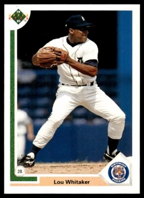 1991 Upper Deck #367 Lou Whitaker Detroit Tigers - Image 1 of 2
