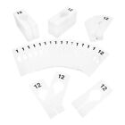 Hangers Retail Clothing 2" x 5" Rectangular Plastic Size 12 Dividers 10Pcs White