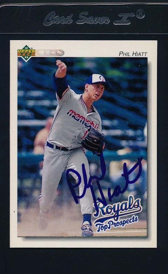 1992 Upper Deck Prospects #176 Phil Hiatt Royals Signed Auto *25548 - Image 1 of 1