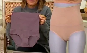 Breezies Set of 2 Modern Cotton Seamless High-Waisted Shaping Brief M - Picture 1 of 2