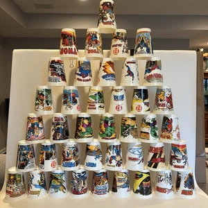  1977 7-Eleven Marvel Superhero Slurpee Cups COMPLETE SET OF 40 - Picture 1 of 22