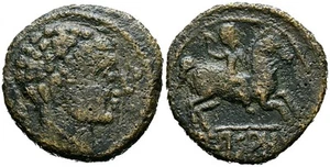 ARSAOS (Zona de Navarra). As. (Ae. 9,75g/27mm). 120-80 a.C. (FAB-145). Anv: Cab - Imagen 1 de 1