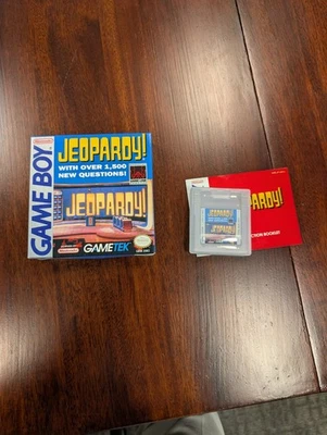 Jeopardy Nintendo Game Boy Gameboy Vintage 1990 Game With Manual And Box - Image 1 of 2