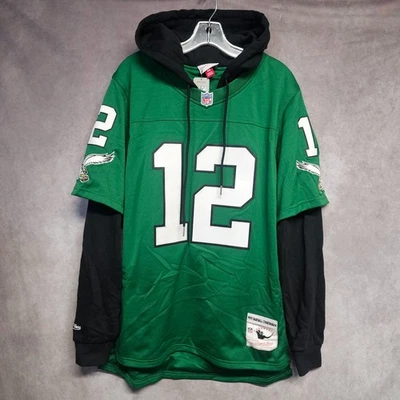 Sudadera con capucha Mitchell Ness Philadelphia Eagles Randle Cunningham 12 nueva con etiquetas M $200 Foto 1 de 4