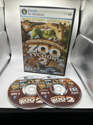Zoo Tycoon 2 Ultimate Collection (PC-Set, 2008) mit Handbuch ***Disc 1 fehlt*** - Bild 1 von 4