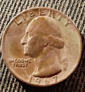 1967 Washington Quarter-series;No Mint Errored;DDO;Off-Centered Strike - Picture 1 of 9