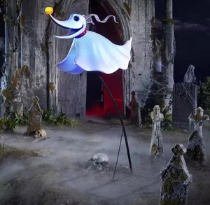 NEW SOLD OUT HOME DEPOT 4.5 ft LED Zero Floating Nightmare Before Christmas - Picture 1 of 5