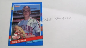 Carta da baseball firmata Donruss Rudy Seanez 1991 - Foto 1 di 2