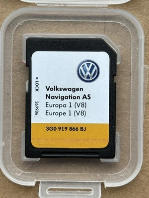 Original VW SD KARTE, EUROPA V8, Navigation, VW Discover Media 2, MIB2, AS, Navi - Bild 1 von 2