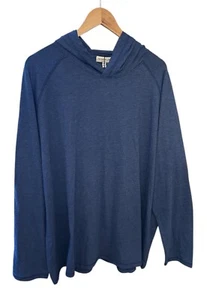 NWT Peter Millar Crown Cannon Popover Hoodie T-shirt ATL Blue Men Size XXL - Picture 1 of 11