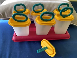 Tupperware- Eis zum selbermachen. Eis am Stiel Lollitups 6 Stück mit Ständer - Bild 1 von 2
