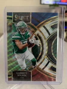 2023 Panini Select GARRETT WILSON Red White Blue Prizm /225 Premier Level Jets - Picture 1 of 2