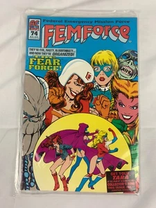 Femforce # 74 (AC COMICS,1995) VF/NM Condition Sealed Polybag w/ signed Poster - Picture 1 of 8