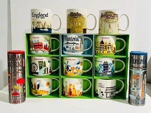 New In Box STARBUCKS MUG 14 OZ BEEN THERE You Are Here Series US & INTERNATIONAL - Picture 1 of 57