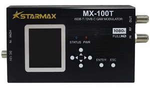 StarMax MX-100T HDMI to RF Modulator (DVB-T/ISDB-T or DVB-C QAM) - Picture 1 of 6